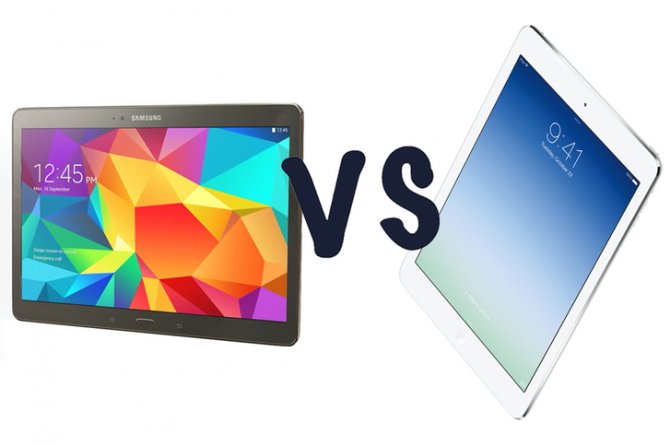Сравнение Samsung Galaxy Tab S 10.5 против Apple iPad Air: снова только о характеристиках